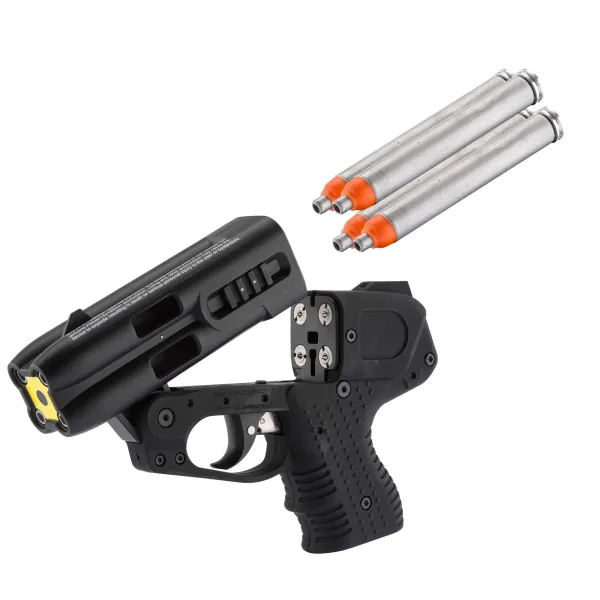 Pistolet jet protecteur JPX 4 laser compact + 4 cartouches OC - Piexon