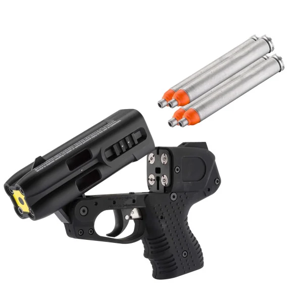 Pistolet jet protecteur JPX 4 laser compact + 4 cartouches OC - Piexon