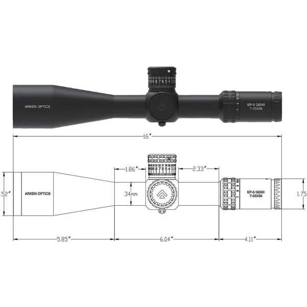 Lunette Arken EP-5 GenII 7-35x56 Rifle Scope