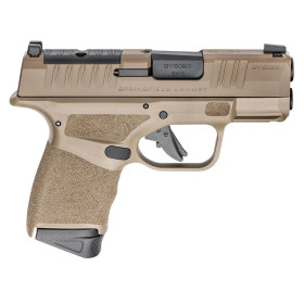 Pistolet SPRINGFIELD Hellcat 9x19 Desert FDE  Chez DEVILLE ARMORY. Votre armurerie en ligne.
