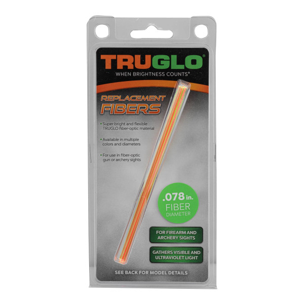 Fibres optique fluo bicolore - Truglo 1,5mm  Chez DEVILLE ARMORY. Votre armurerie en ligne.