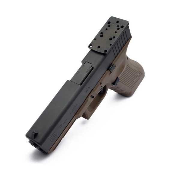 TONI SYSTEM OPXGL Plaque optique GLOCK 17&clones  Chez DEVILLE ARMORY. Votre armurerie en ligne.