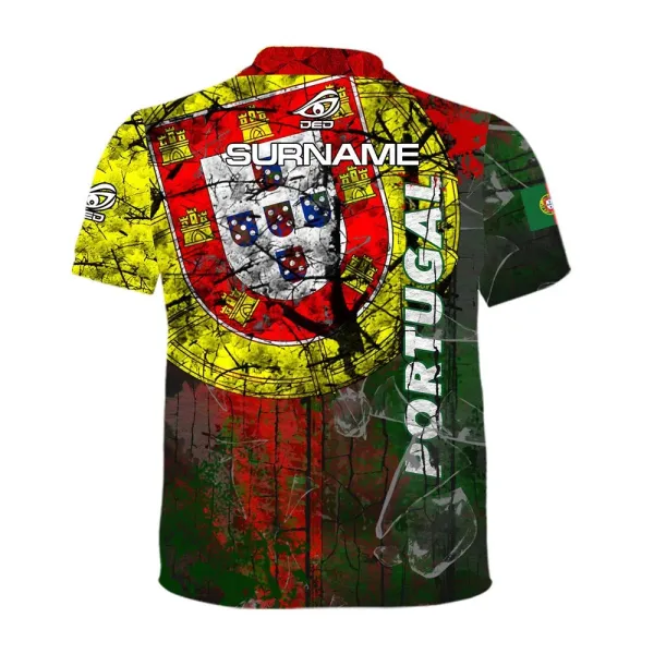 DED Portugal Theme Casual T-Shirt - taille 4XL