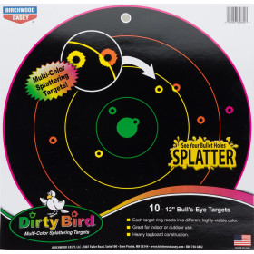 Cible Dirty Birds multicolores - Birchwood Casey  Chez DEVILLE ARMORY. Votre armurerie en ligne.
