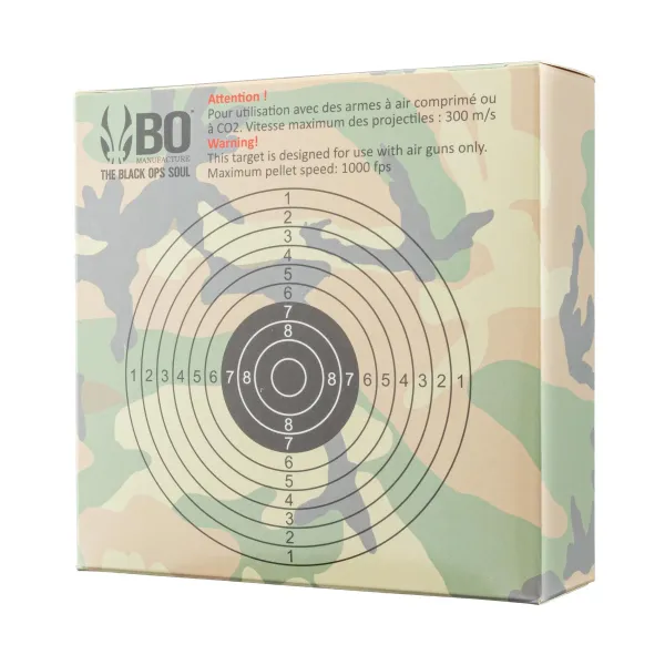 Bo Manufacture 100 cibles cartons 14 x 14 cm