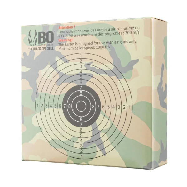 Bo Manufacture 100 cibles cartons 14 x 14 cm
