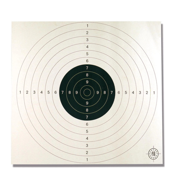 100 cartons-cibles 53 x 53 cm C50 blancs  Chez DEVILLE ARMORY. Votre armurerie en ligne.