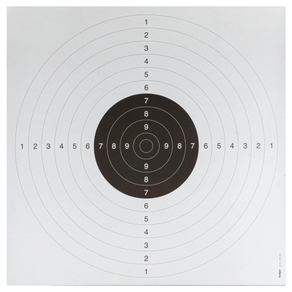 100 cartons-cibles 53 x 53 cm C50 blancs  Chez DEVILLE ARMORY. Votre armurerie en ligne.