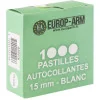 Pastilles blanches diam. 19 mm