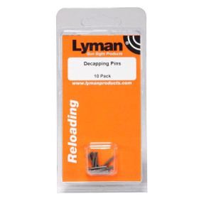 Decapping Pins 10 Pack Lyman  Chez DEVILLE ARMORY. Votre armurerie en ligne.