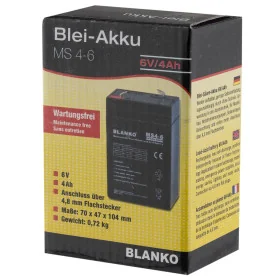 Batterie rechargeable MS4-6 6 volts  Chez DEVILLE ARMORY. Votre armurerie en ligne.