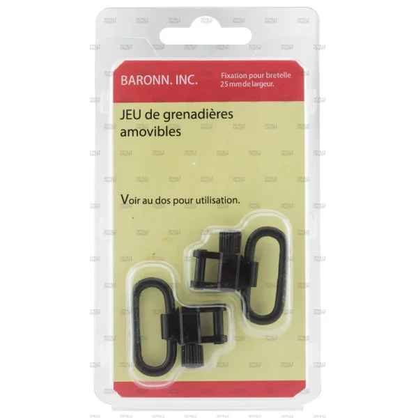 Jeu de grenadières amovibles attache rapide