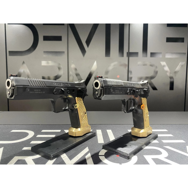 Occasion lot de 2 CZ75 TS Orange 40S&W  Chez DEVILLE ARMORY. Votre armurerie en ligne.