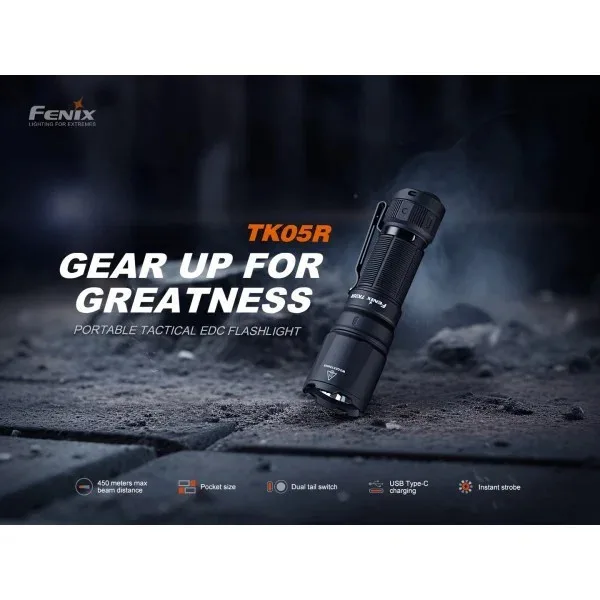 Fenix Lampe de poche tactique TK05R - 1000 LUMENS