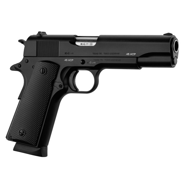 Pistolet TISAS ZIG M 1911 A1 Noir CAL 45 ACP  Chez DEVILLE ARMORY. Votre armurerie en ligne.