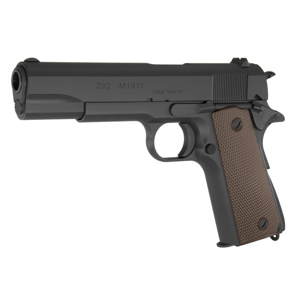 Pistolet TISAS ZIG M 1911 A1 9x19 Noir  Chez DEVILLE ARMORY. Votre armurerie en ligne.