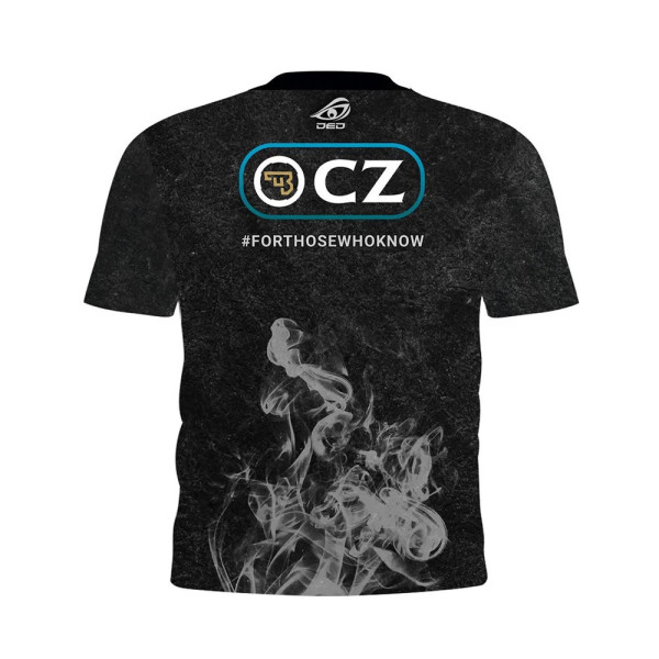 T-shirt DED CZ Shadow 2 Smoke - Noir, taille : 5XL, Nom personnalisé : No Name, Type de vêtements : Femme  Chez DEVILLE ARMORY. 