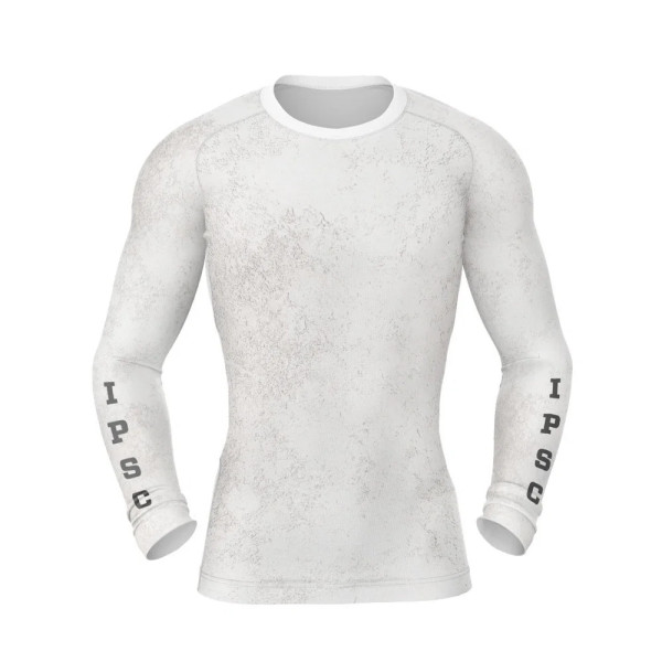 T-shirt de compression à manches longues DED IPSC Competition Blanc, taille : M, Type de vêtements : Regular (Homme)  Chez DEVIL