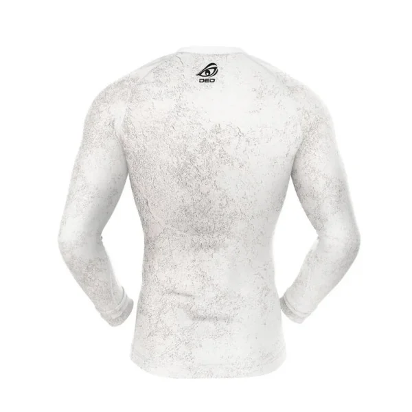 DED GLOCK T-shirt de compression à manches longues de compétition Blanc, taille : M, Type de vêtements : Enfants