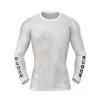DED GLOCK T-shirt de compression à manches longues de compétition Blanc, taille : M, Type de vêtements : Enfants