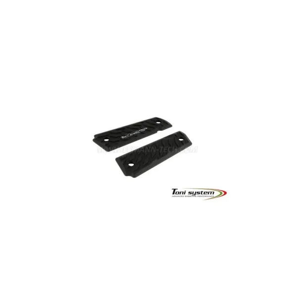 Toni System Plaquettes Poignée Longues 1911 Vibram Grip Noir