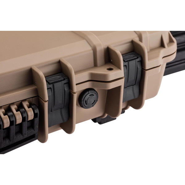 Mallette Waterproof 75x33x13cm Tan  Chez DEVILLE ARMORY. Votre armurerie en ligne.