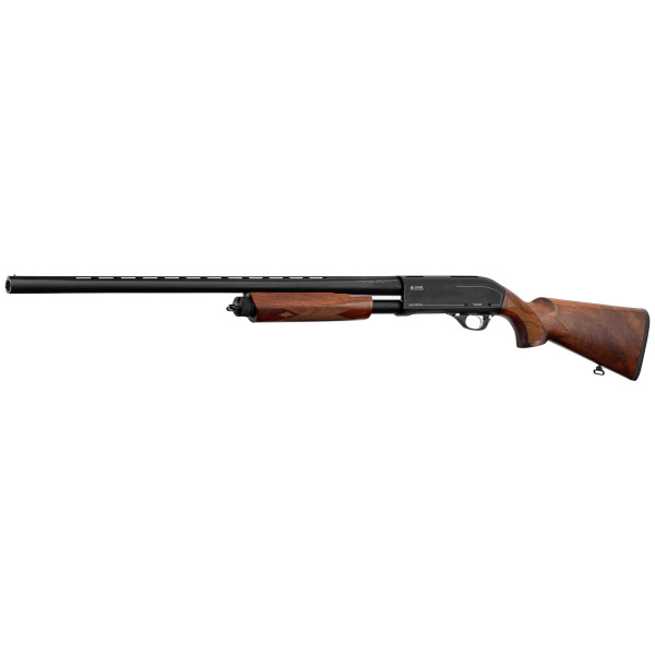 Fusil de chasse à pompe Yildiz S71 crosse bois Cal 12/76  Chez DEVILLE ARMORY. Votre armurerie en ligne.
