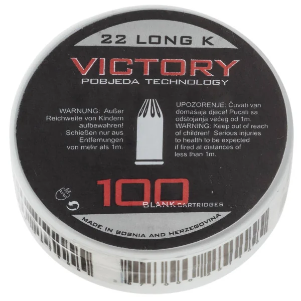 Boîte de 100 cartouches 22 LR à blanc