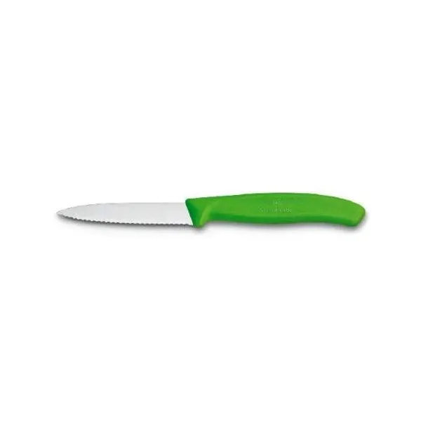 COUTEAU OFFICE VICTORINOX SWISSCLASSIC 8 CM VERT A DENTS