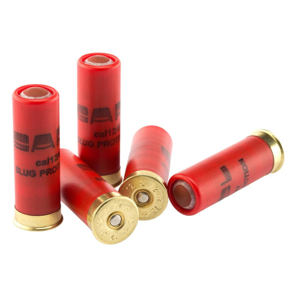 Cartouches Gomm-Cogne 12/67 à balle caoutchouc  Chez DEVILLE ARMORY. Votre armurerie en ligne.