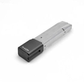 TONI SYSTEM PADCZTS170 Talon de chargeur +8/9 tours pour CZ TS, ARGENT  Chez DEVILLE ARMORY. Votre armurerie en ligne.