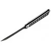 Couteau papillon lame acier 3CR13 manche aluminium blanc et noir