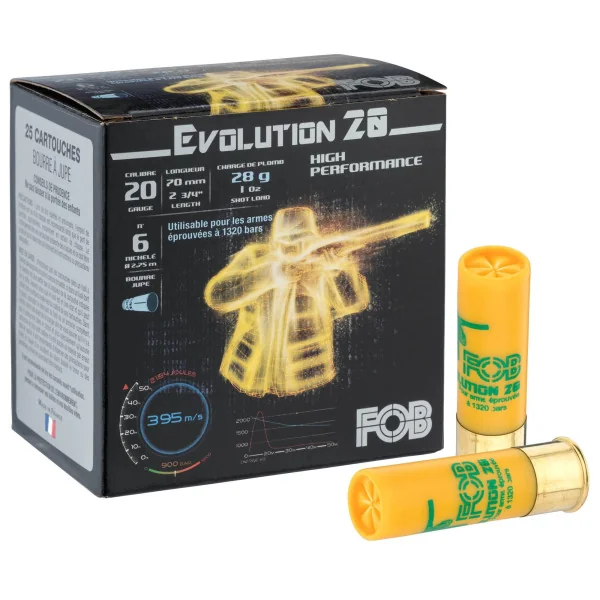 Cartouches Fob Evolution 20 - Cal. 20/70