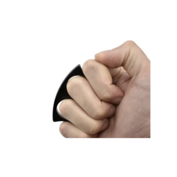 Poing américain 2 doigts métal chromé noir MAXKNIVES  Chez DEVILLE ARMORY. Votre armurerie en ligne.