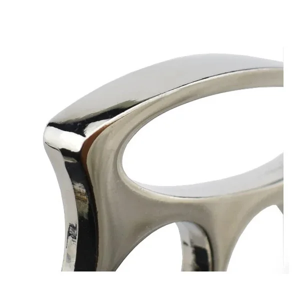 Max Knives Poing américain 2 doigts métal chromé argenté