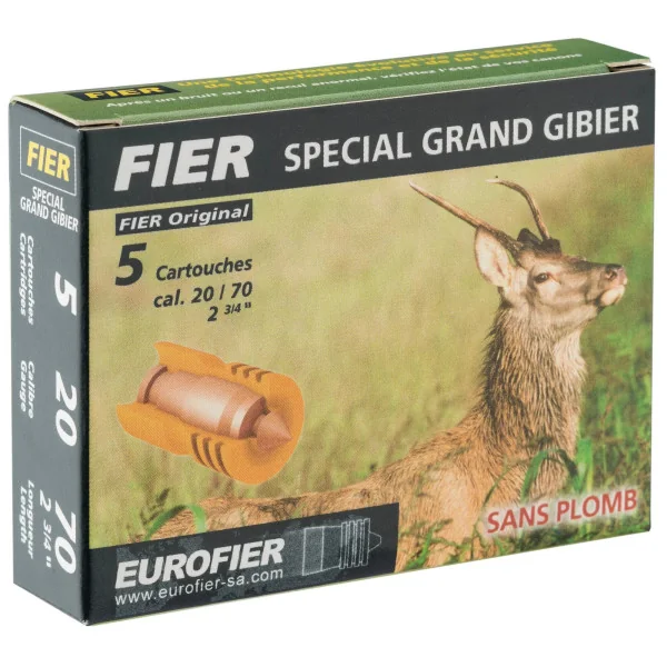 Cartouches Fier à balle Classic 20 g sans plomb - Cal. 20/70