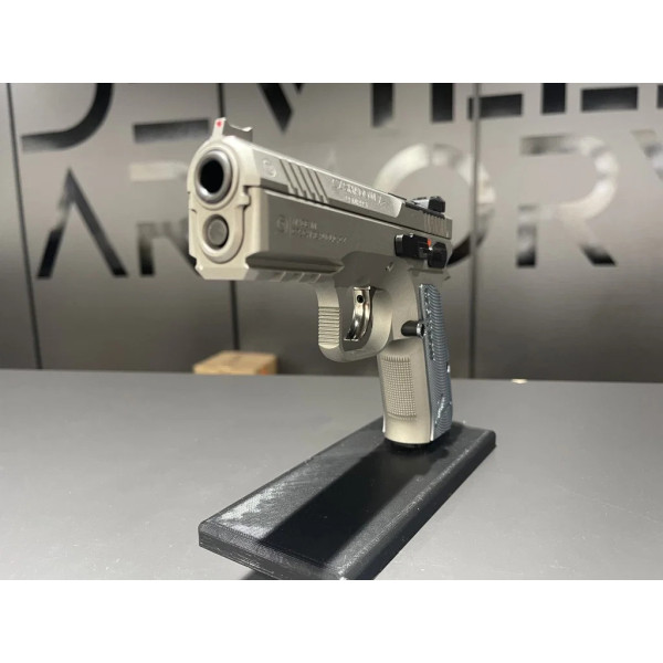 Pistolet CZ SHADOW 2 COMPACT TITAN + HOLOSUN SCS  Chez DEVILLE ARMORY. Votre armurerie en ligne.