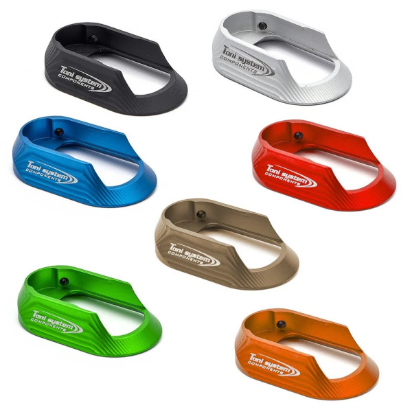 TONI SYSTEM MCZOR Magwell pour CZ TS Orange, BLEU  Chez DEVILLE ARMORY. Votre armurerie en ligne.