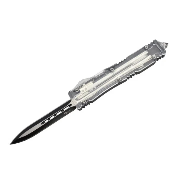 Couteau automatique OTF transparent