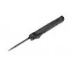 Couteau automatique aluminium anodisé noir lame double tranchant