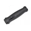 Couteau automatique aluminium anodisé noir lame double tranchant