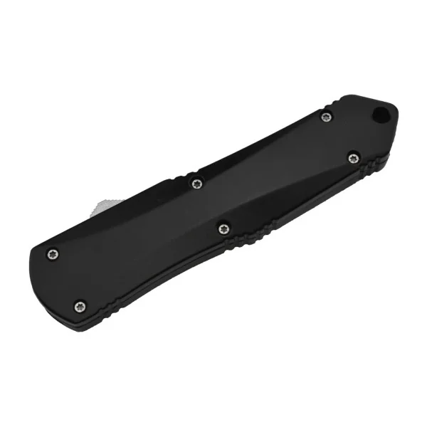 Couteau automatique lame drop point en acier MKO43K