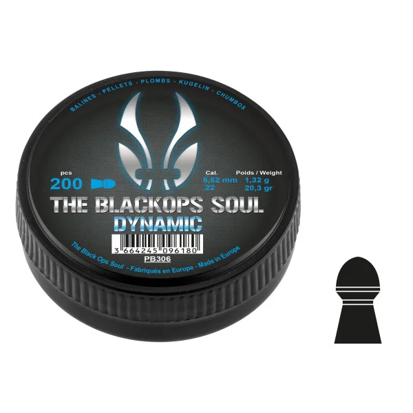 BO Manufacture Arms Plombs The Noir Ops Soul DYNAMIC Cal. 5,5 mm