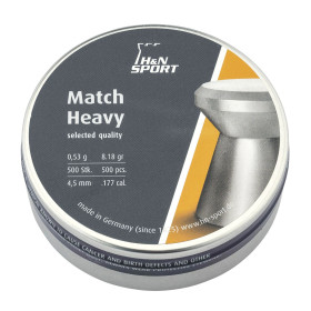 Plombs Match Heavy cal. 4,5 mm  Chez DEVILLE ARMORY. Votre armurerie en ligne.