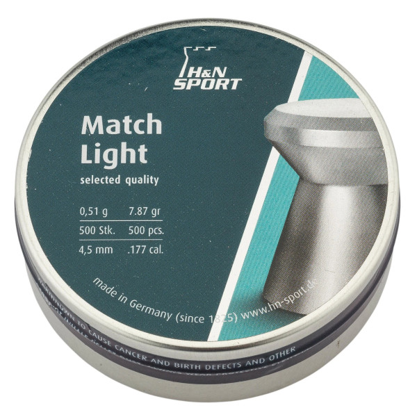 Plombs Match Light cal. 4,5 mm  Chez DEVILLE ARMORY. Votre armurerie en ligne.