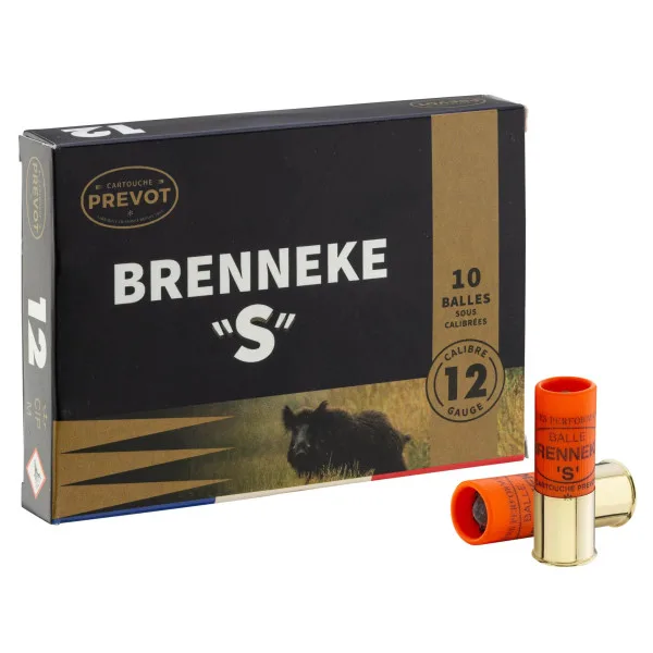 Cartouche Prevot à balle Brenneke-S - Cal. 12/70