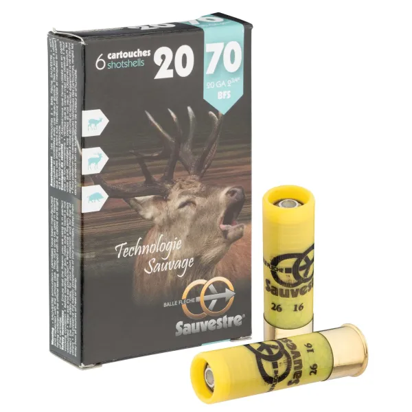 Cartouches Sauvestre gros gibier - Cal. 20/70