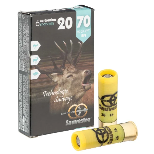 Cartouches Sauvestre gros gibier - Cal. 20/70