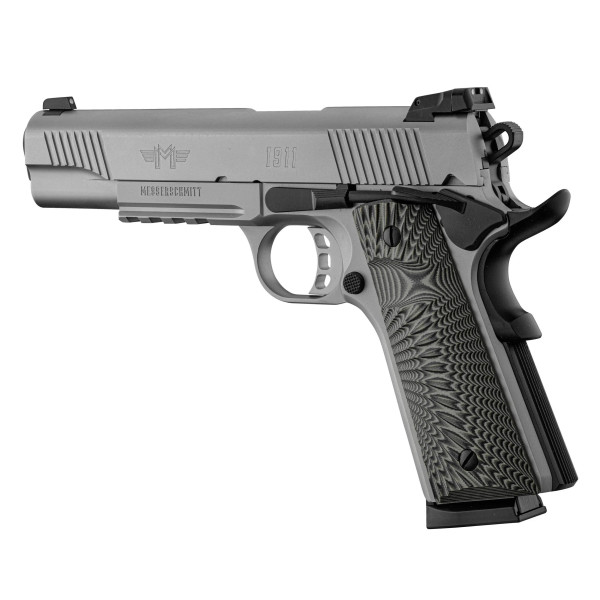 Pistolet 1911 Messerschmitt Inox 45ACP  Chez DEVILLE ARMORY. Votre armurerie en ligne.
