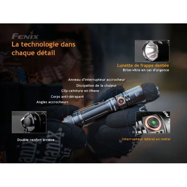 Fenix Lampe tactique haute performance - 1700 LUMENS